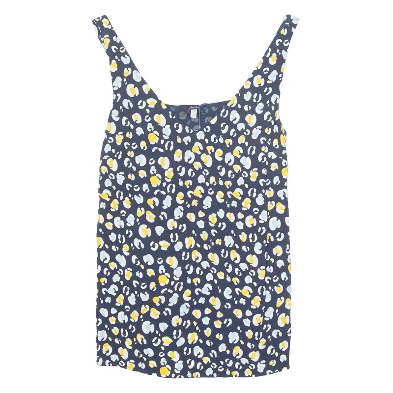 Joules Womens Printed Vest Blue Sleeveless Animal Print Uk 8 1