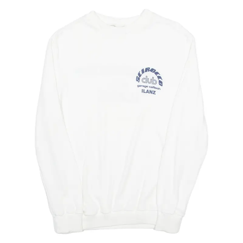 Jsa Mens Sweatshirt White Crew Neck M 1