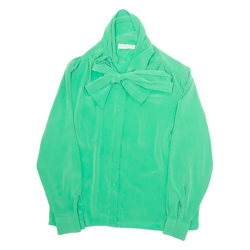 Julietta Womens Blouse Green Long Sleeve M 1
