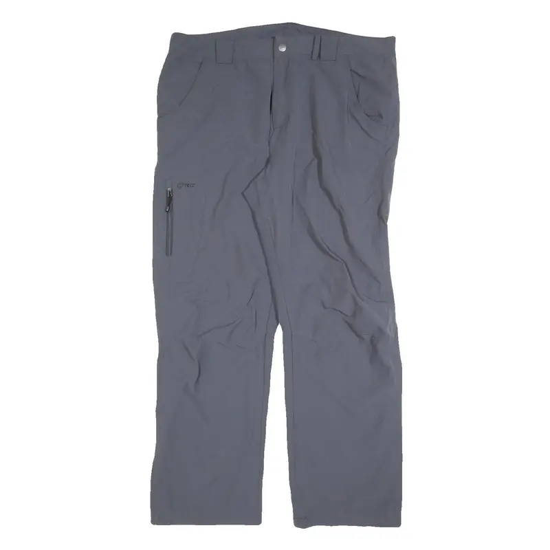 K-Tec Mens Polyester Grey Regular Fit Straight Trousers W38 L30 Outdoor Casual 1