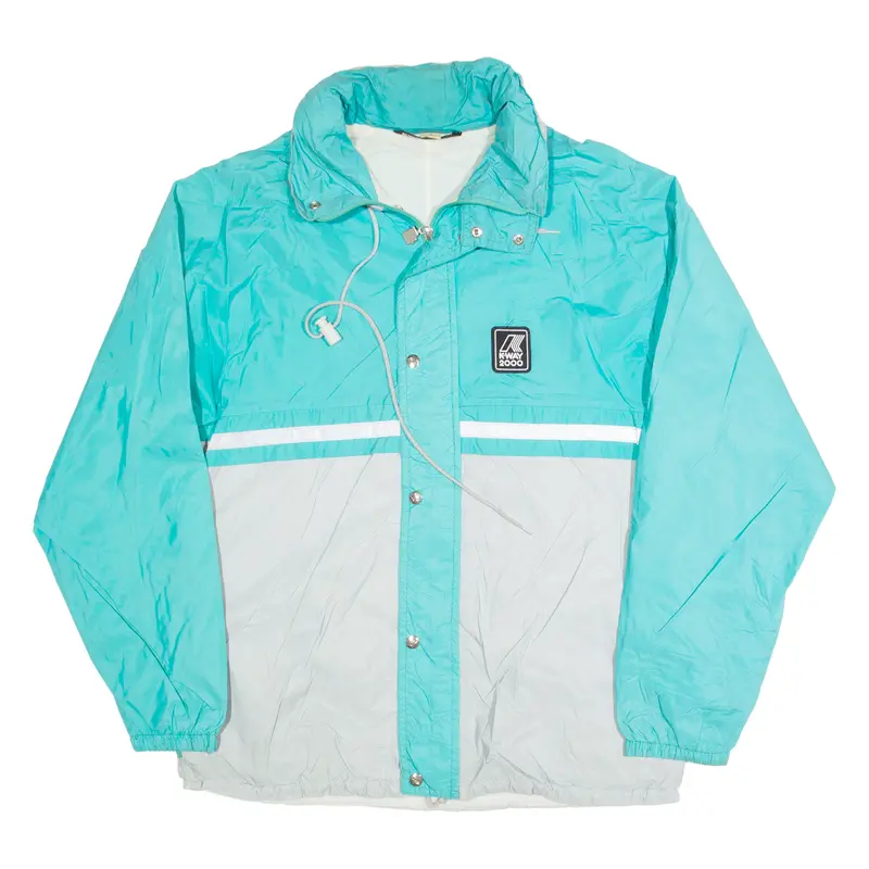 K-Way Mens Windbreaker Jacket Blue S 1