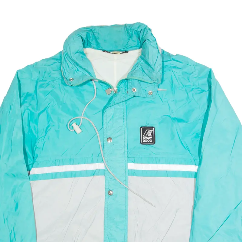 K-Way Mens Windbreaker Jacket Blue S 2