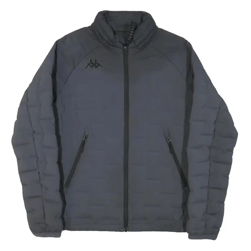 Kappa Mens Black Sportswear Jacket M Polyester Blend Puffer Padded Zip 1