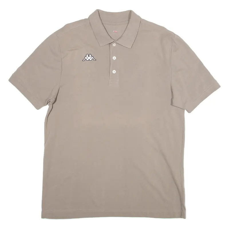 Kappa Mens Polo Shirt Brown L 1
