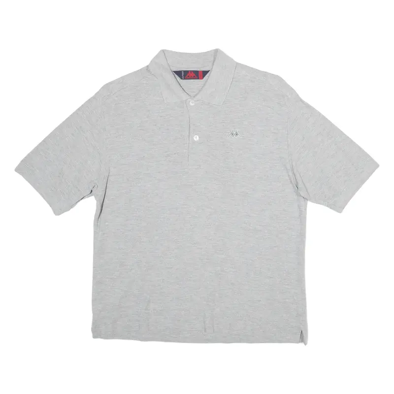 Kappa Mens Polo Shirt Grey S 1