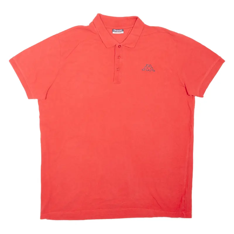 Kappa Mens Polo Shirt Red 2Xl 1