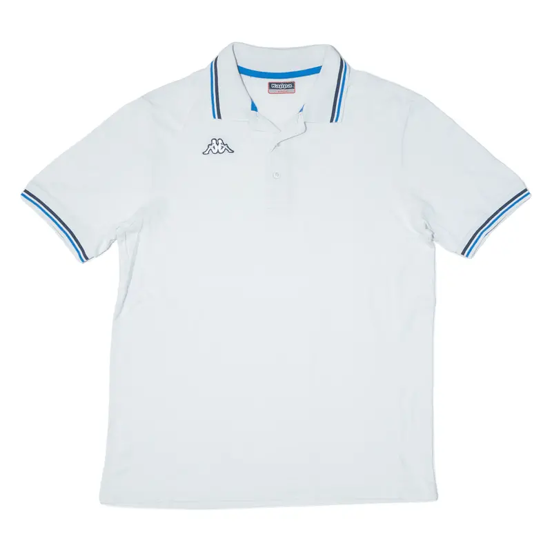 Kappa Mens Polo Shirt White L 1