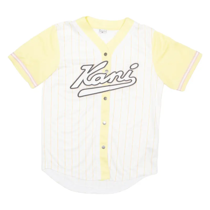 Karl Kani Button Up Womens Jersey White Usa Button Neck M 1