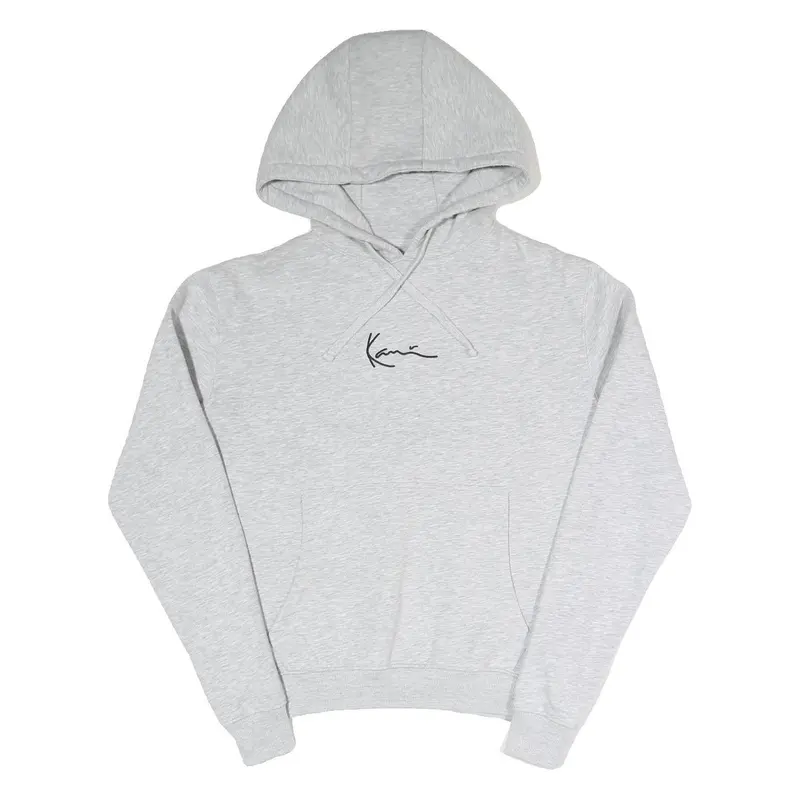 Karl Kani Mens Grey Hoodie Xxs Cotton Blend Pullover Kangaroo Pocket Casual Wear 1