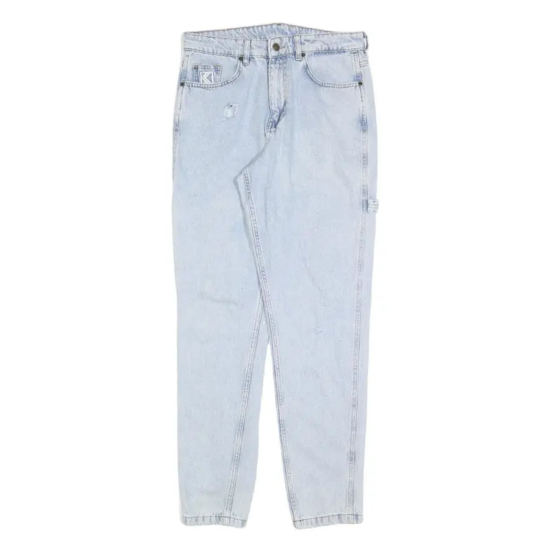 Karl Kani Mens Jeans Blue Regular Straight Denim Light W30 L32 Designer Casual 1
