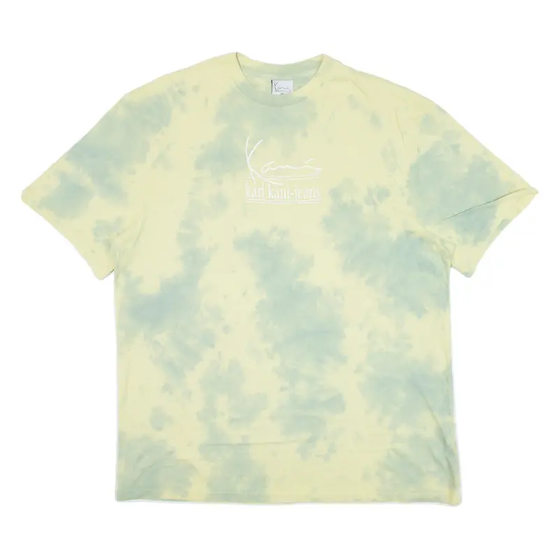 Karl Kani Mens Tie Dye T-Shirt Green L 1