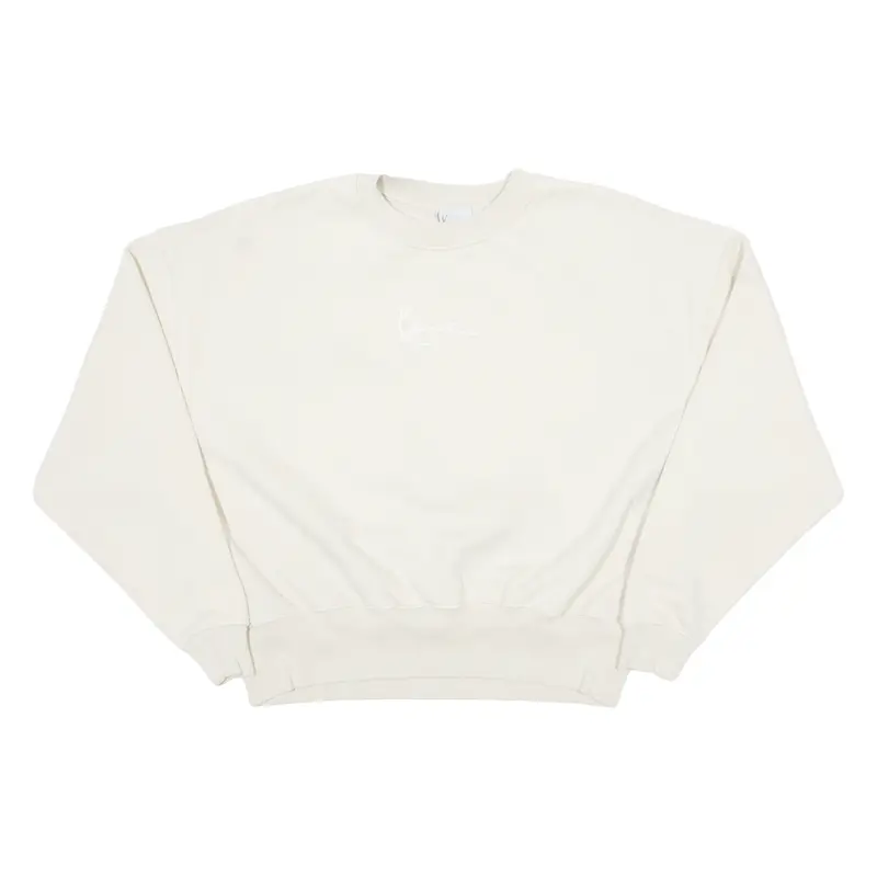 Karl Kani Oversized Cropped Womens Sweatshirt Beige S 1