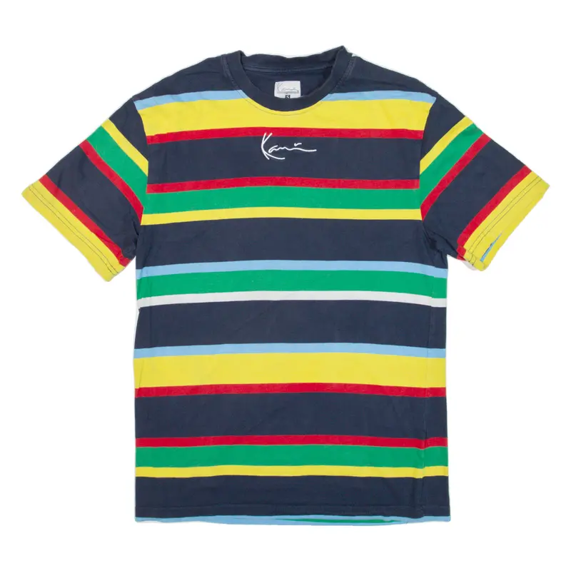 Karl Kani Striped Mens T-Shirt Blue S 1