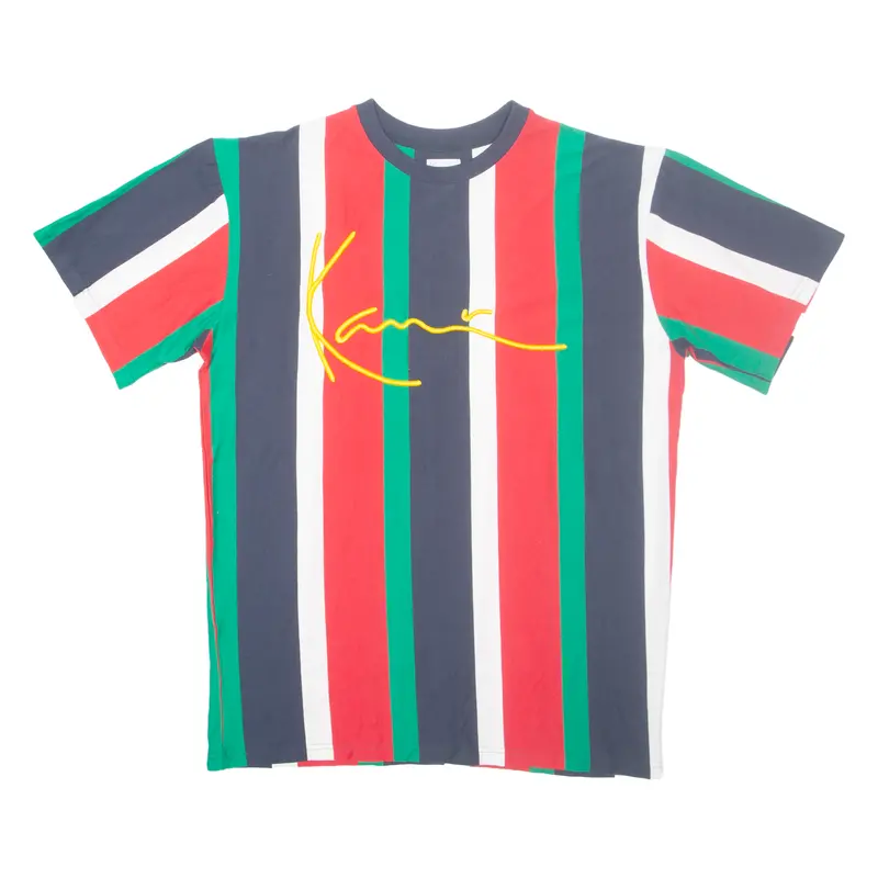 Karl Kani Striped Mens T-Shirt Red M 1