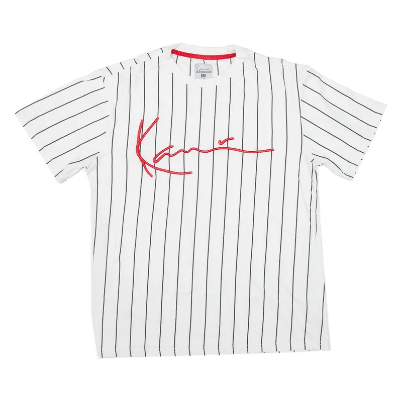 Karl Kani Striped Mens T-Shirt White Xs 1
