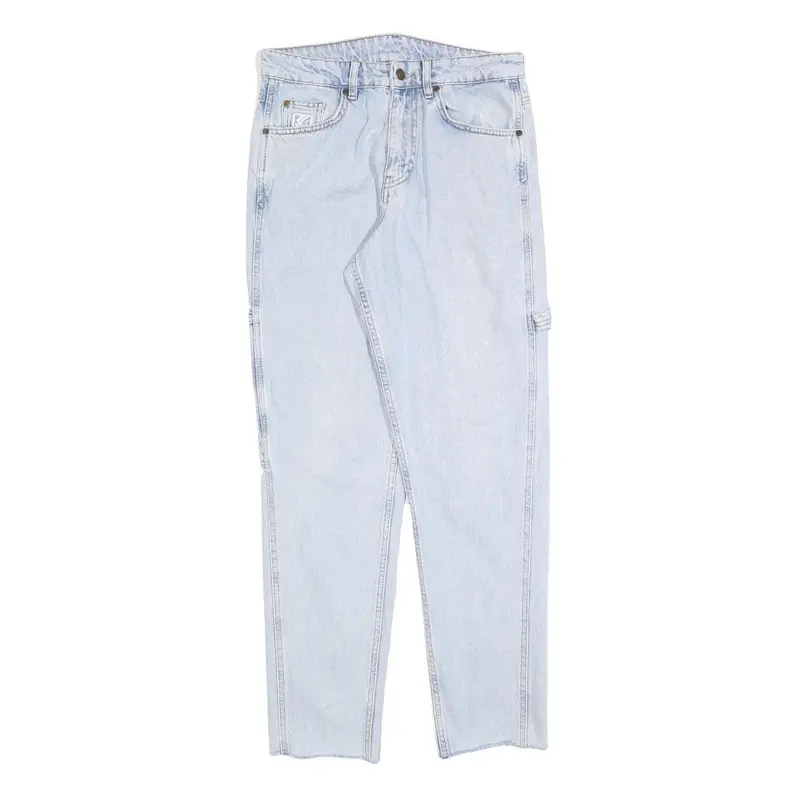 Karl Kani Womens Jeans Blue Slim Straight Denim Light W28 L30 Streetwear 1