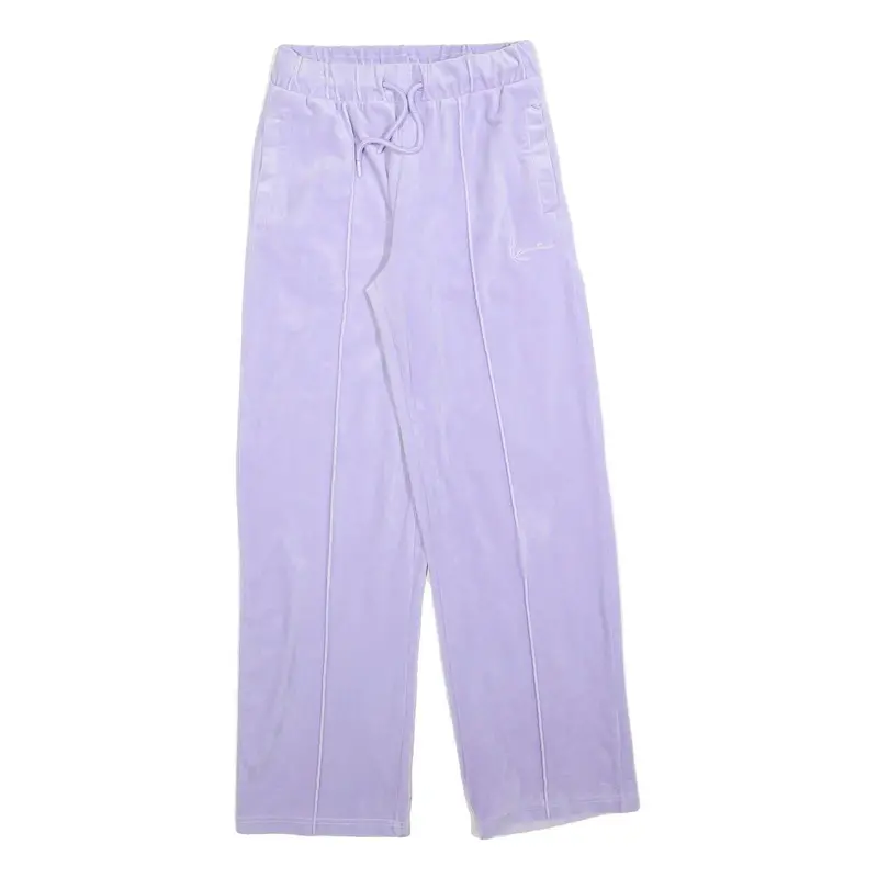 Karl Kani Womens Joggers Purple S W26 L30 Relaxed Wide-Leg Polyester Drawstring 1