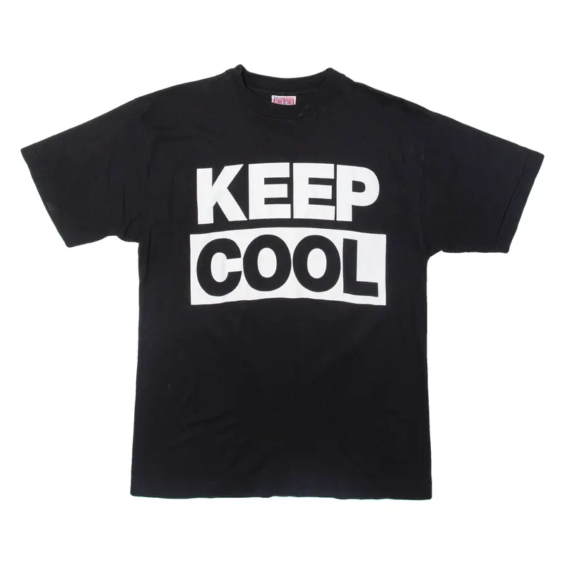 Keep Cool Mens T-Shirt Black Crew Neck M 1
