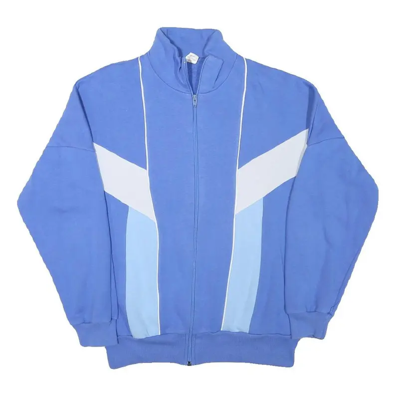 Kelly Womens Blue & White Zip Cotton Blend Casual Jacket S Sporty Track Style 1