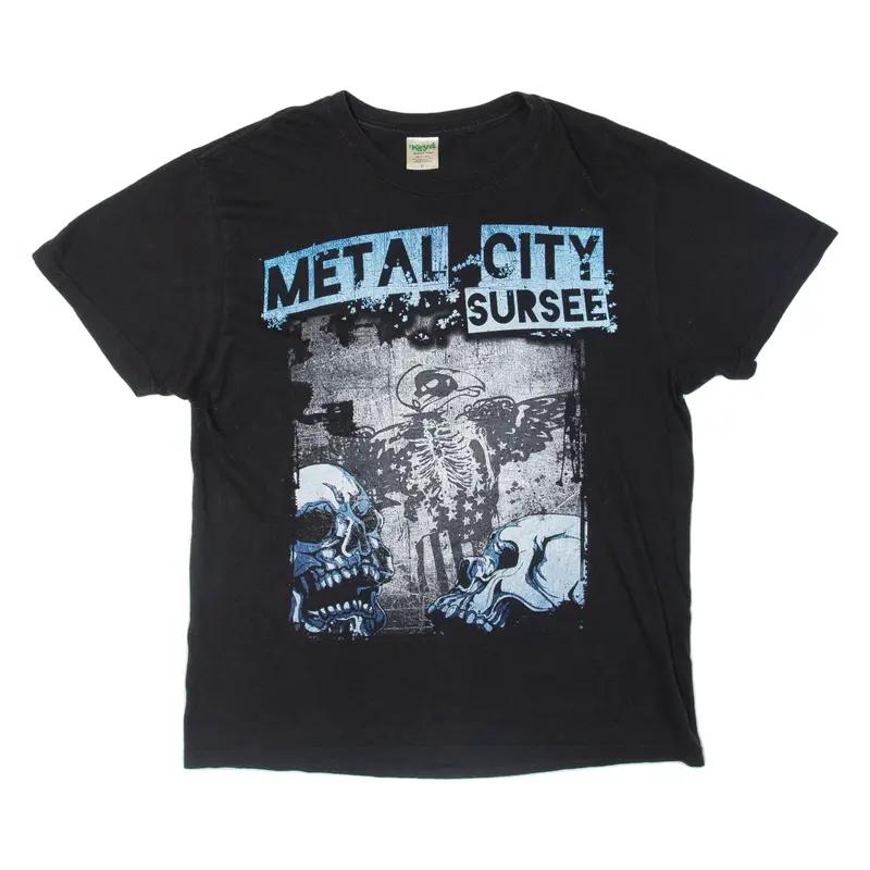 Kenya Metal City Mens T-Shirt Black L 1