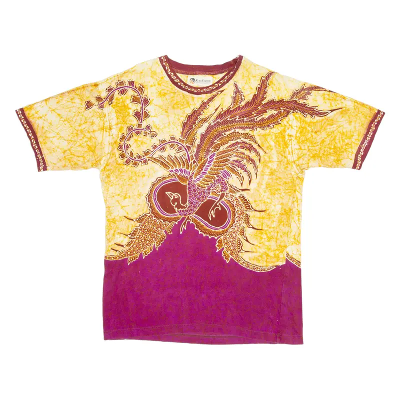 Keris Fashion Peacock Mens T-Shirt Brown S 1