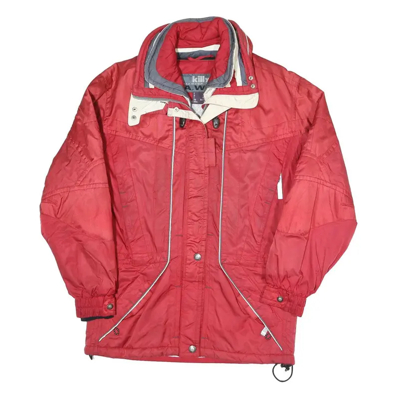 Killy Womens Red Polyester Blend Ski Jacket Uk 8 Winter Outdoor Zip 1