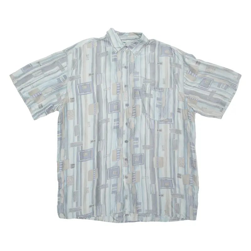 Kingfield Mens Shirt Grey Geometric Xl 1