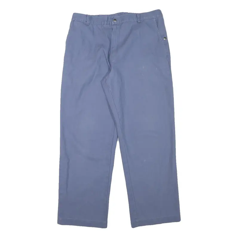 Klopman Mens Cotton Blend Blue Relaxed Straight Trousers W32 L28 Workwear 1