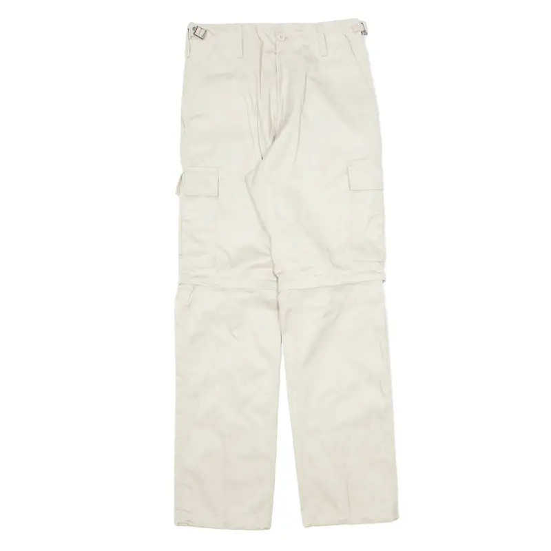 Kombi-Hose Cargo Mens Trousers Beige Slim Straight W28 L32 1
