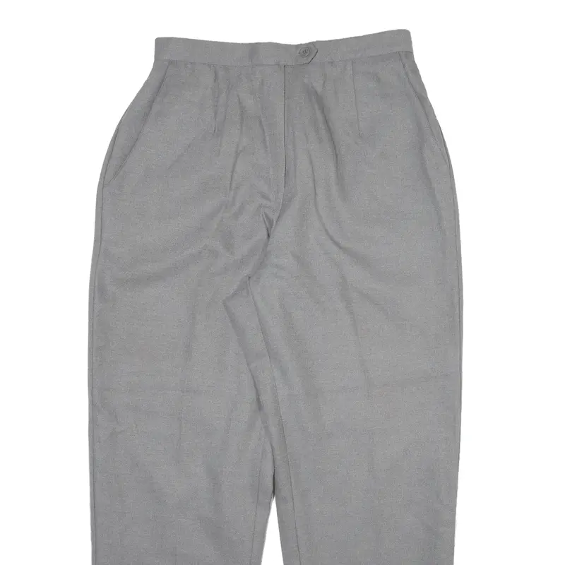 Koret Womens Trousers Grey Relaxed Straight Wool W28 L27 2