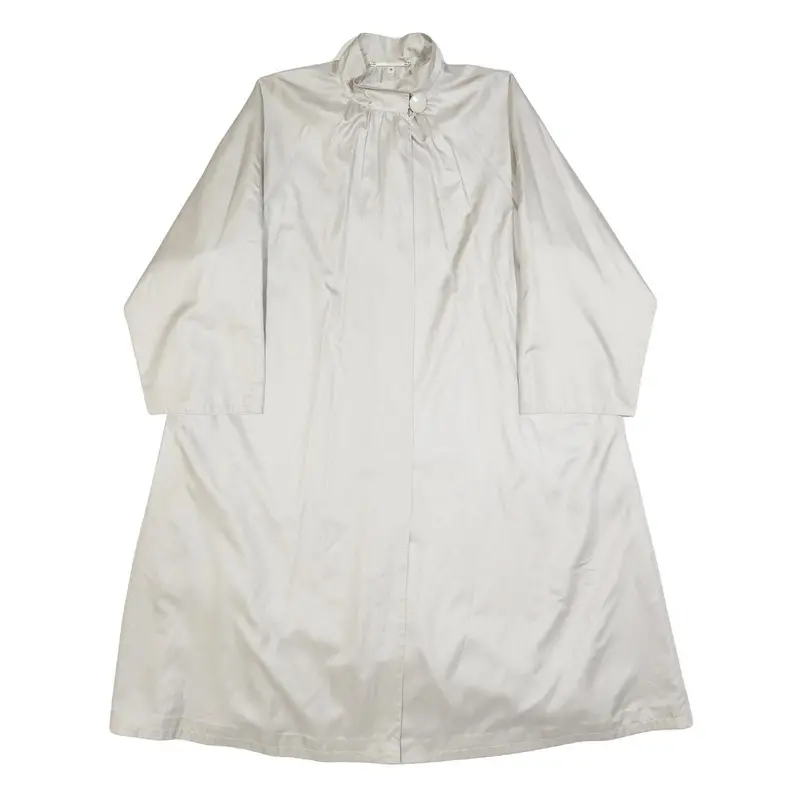 Krause Senn Womens Cream Button Jacket S Polyester Plain Elegant Lightweight 1
