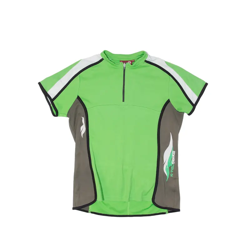 Ktec Cycling Mens Jersey Green 1/4 Zip M 1