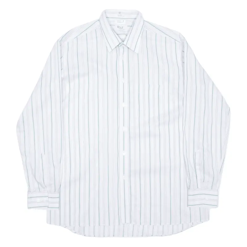 Kuf Mens Shirt White Striped Long Sleeve L 1