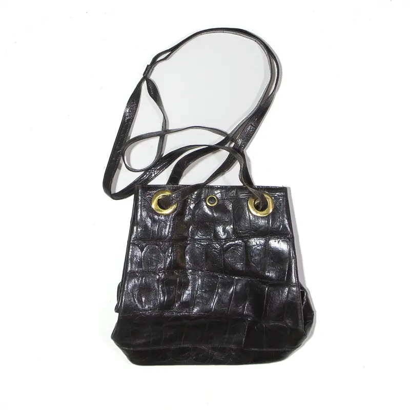 Kuhn Leather Look Tote Bag Black Womens 1