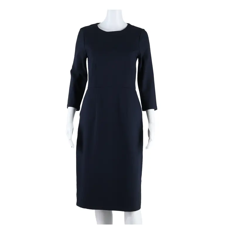 L K Bennett Womens Pencil Dress Blue Midi Uk 10 1