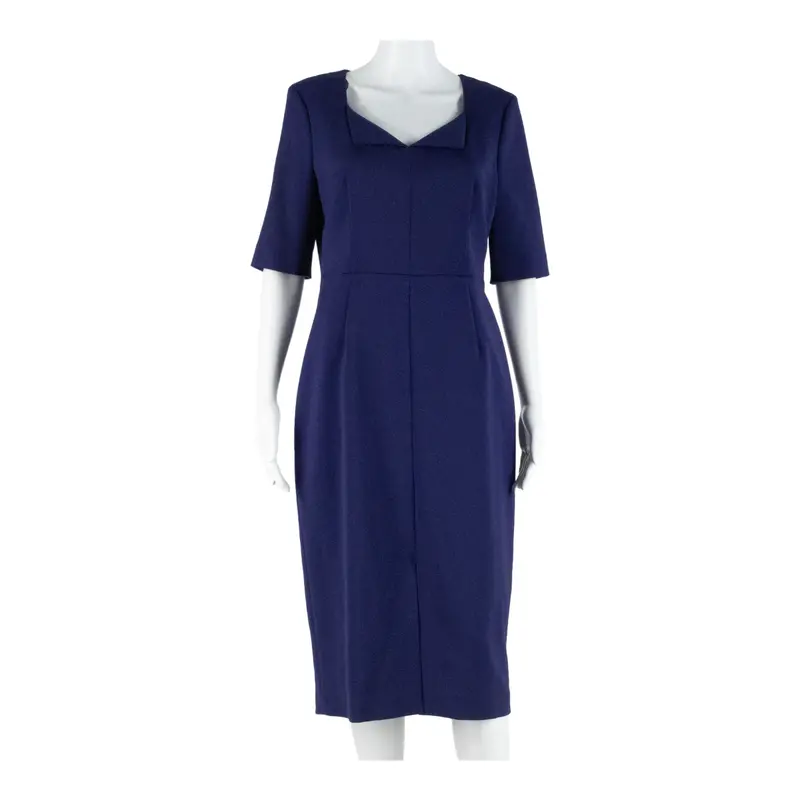 L.K. Bennett Womens Pencil Dress Purple Short Sleeve Knee Length Uk 14 1