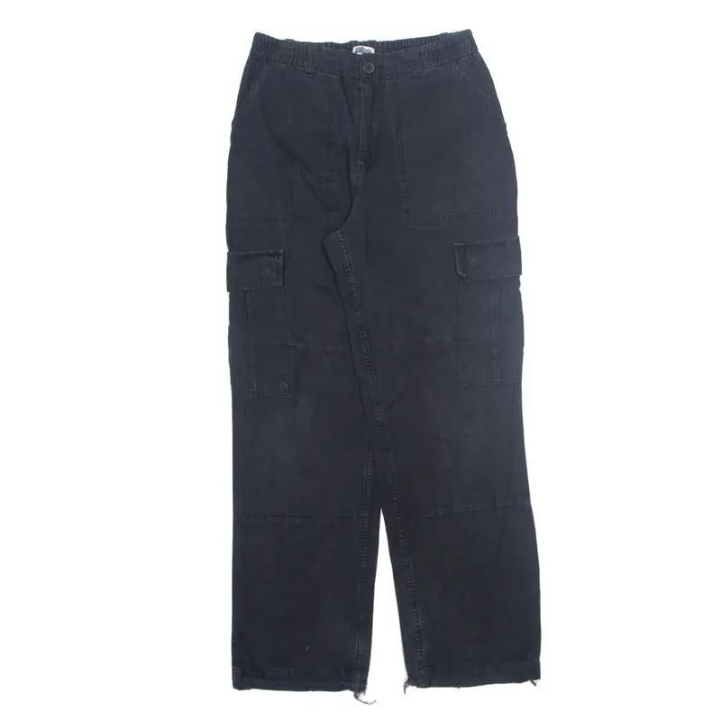 La Shady Cargo Womens Trousers Black Regular Straight W28 L30 1