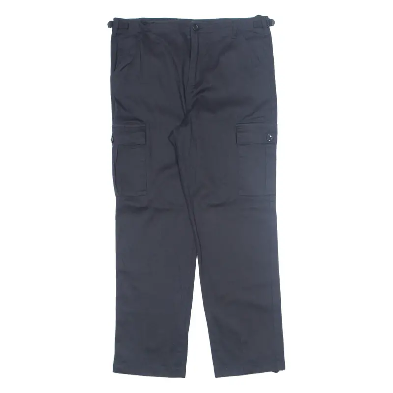 La Shady Cargo Womens Trousers Black Regular Tapered W32 L38 1