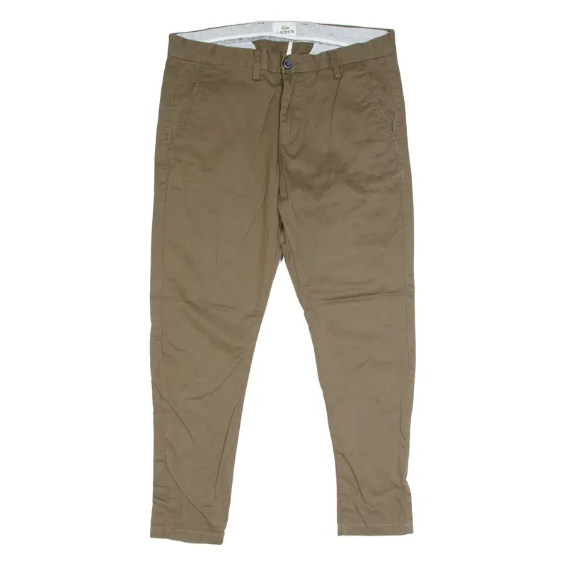 Lacoste Chino Mens Trousers Green Slim Tapered W32 L25 1