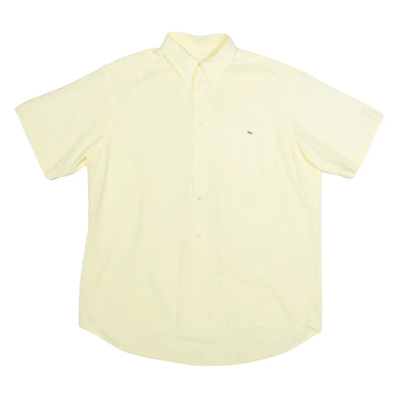 Lacoste Mens Plain Shirt Yellow L 1