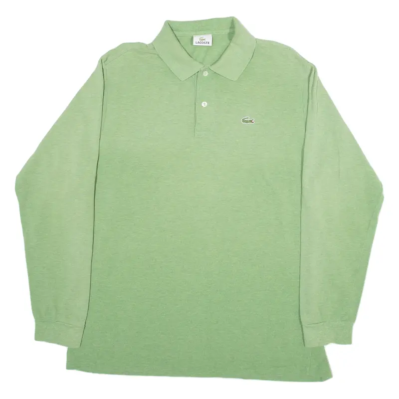 Lacoste Mens Polo Shirt Green Long Sleeve L 1