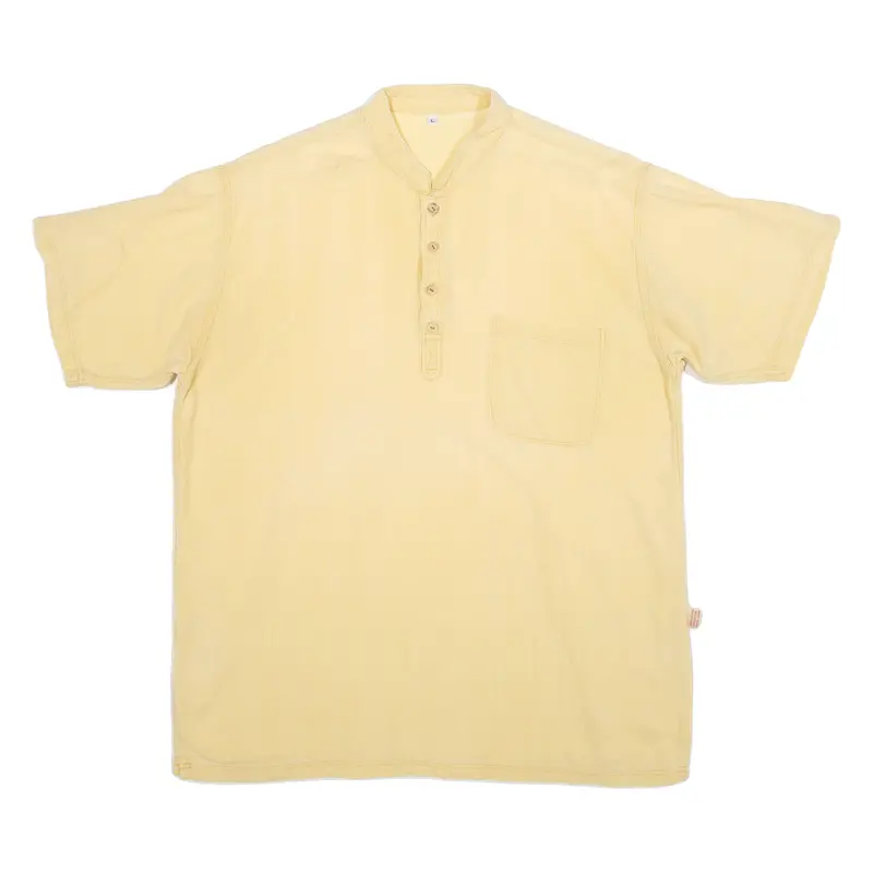 Lamp Peace Mens Plain Shirt Yellow L 1