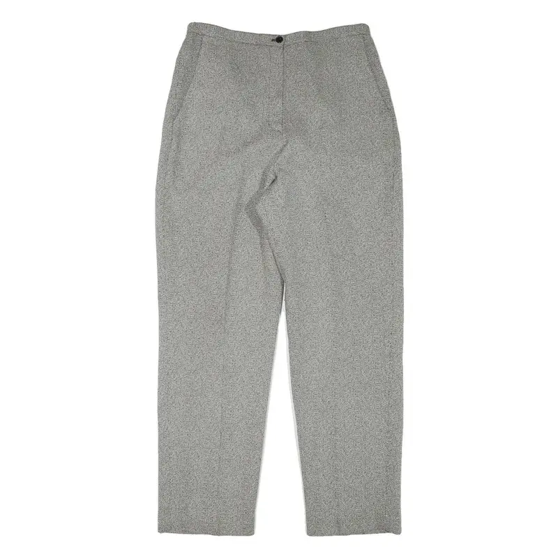 Larry Levine Womens Grey Polyester Blend Regular Leg Trousers W30 L30 1