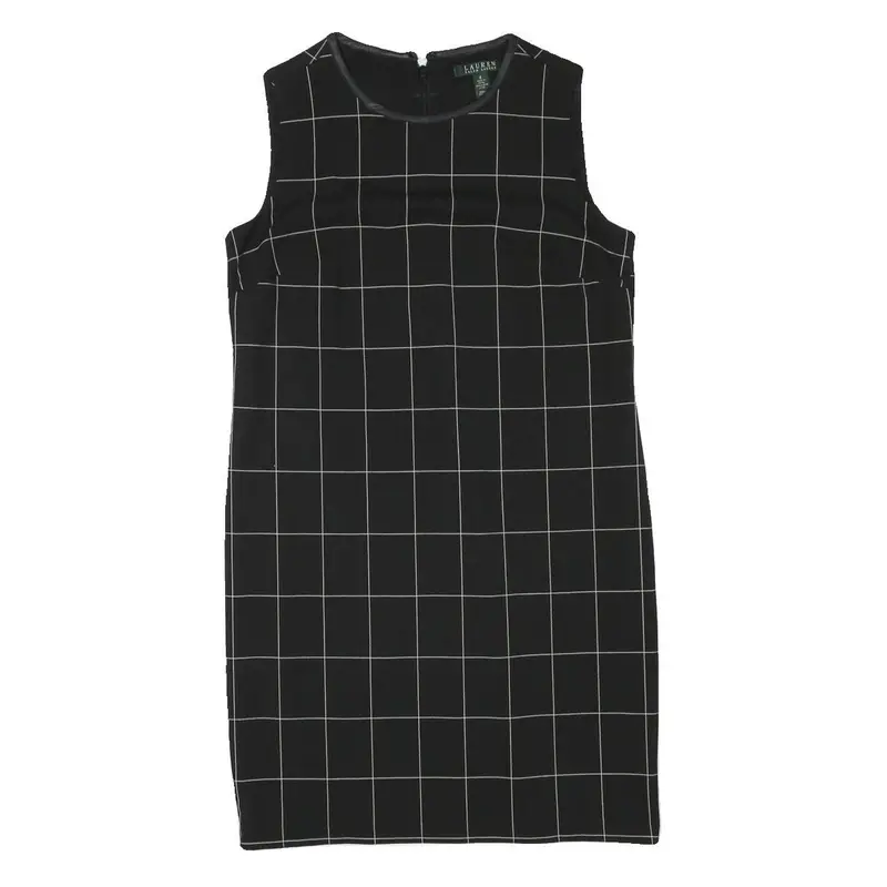 Lauren Ralph Lauren Womens Black Mini Dress Polyester Blend Sleeveless Plain 1