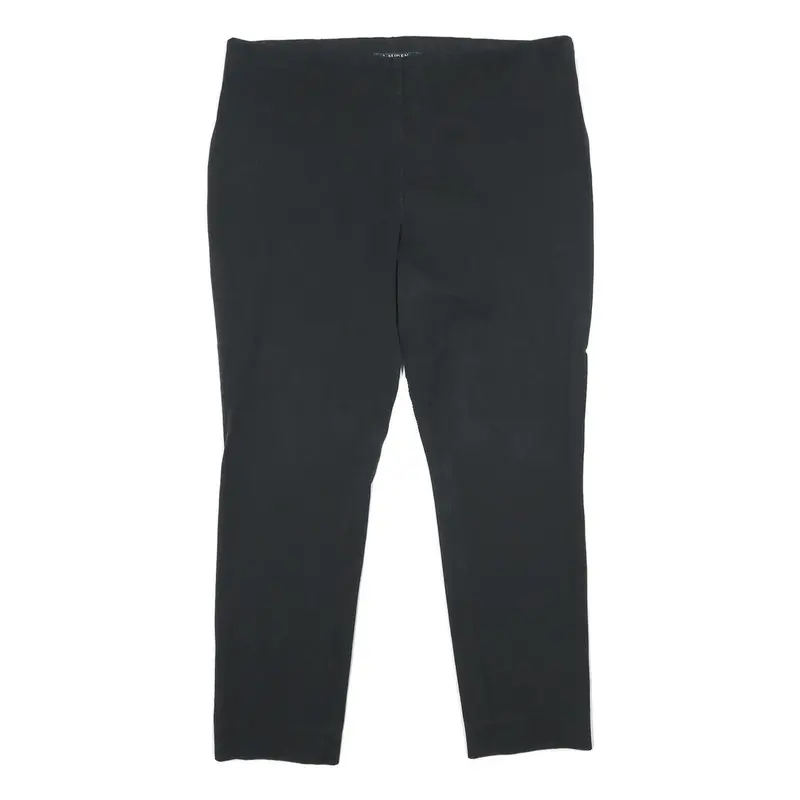 Lauren Ralph Lauren Womens Black Regular Fit Straight Trousers W34 L28 Classic 1