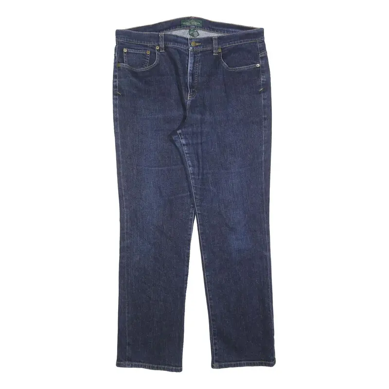 Lauren Ralph Lauren Womens Jeans Blue Regular Straight Denim Medium W36 L30 1
