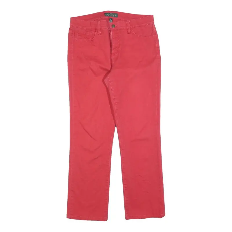 Lauren Ralph Lauren Womens Jeans Red Regular Straight Denim W32 L28 Comfortable 1