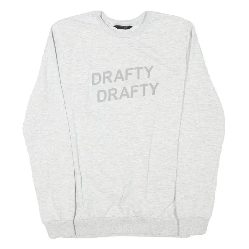 Lcw Casual Mens Light Grey Sweatshirt S Crew Neck Cotton Blend Casual Pullover 1