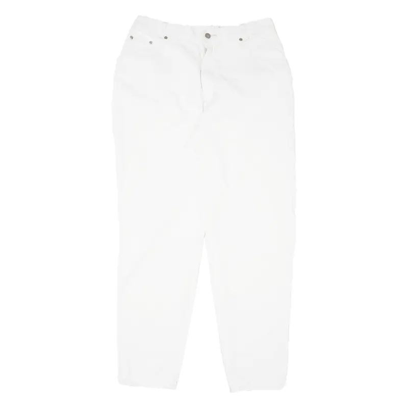 Lecomie Womens Jeans White Regular Mom W29 L30 1