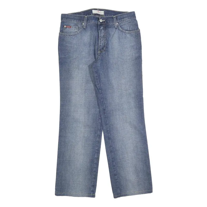 Lee Cooper Mens Blue Relaxed Straight Denim W34 L30 Casual Zip Jeans 1